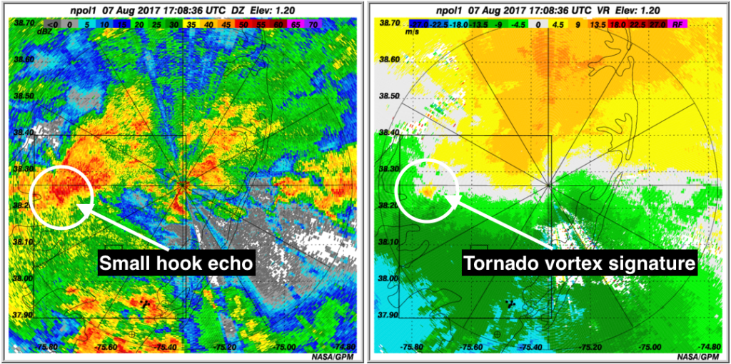 NASA Wallops Radar Images Salisbury Tornado