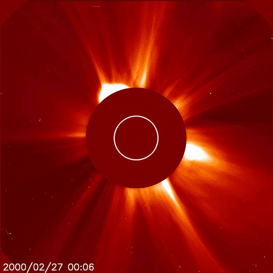 SOHO image of sun's corona