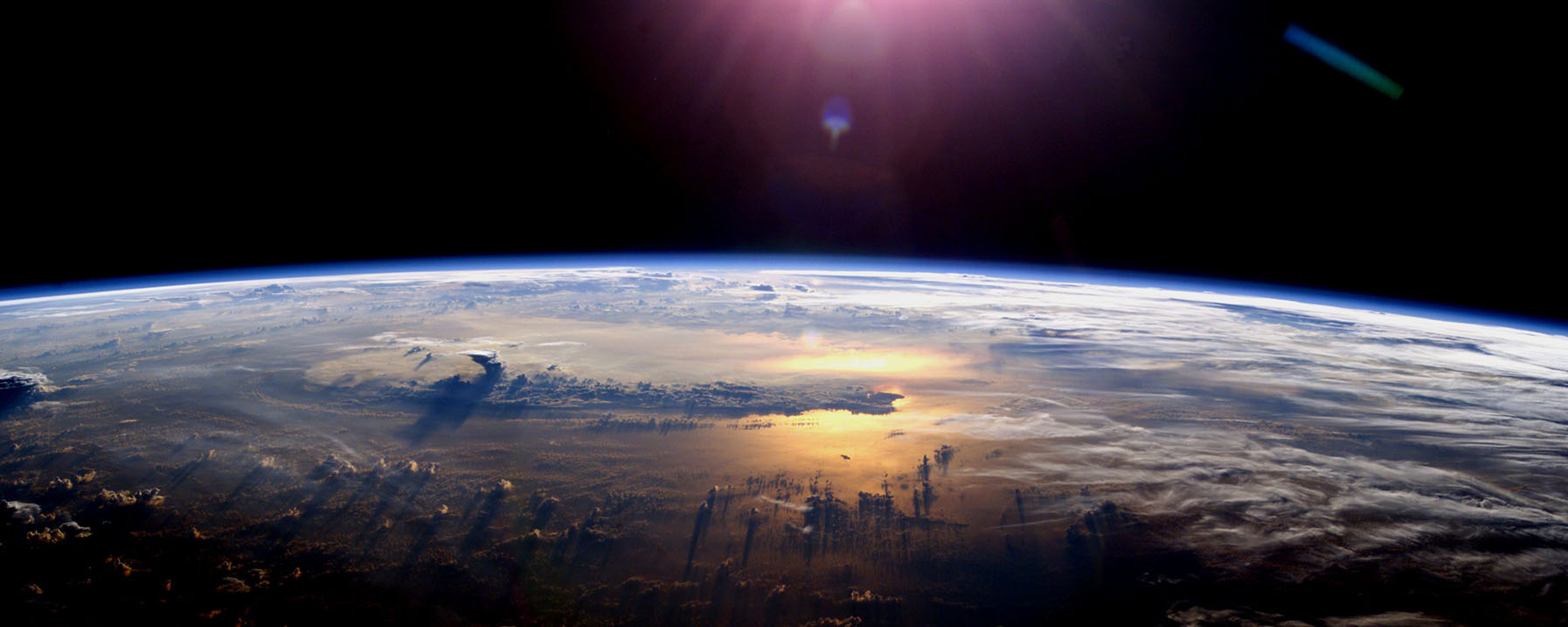 Sun's Partial Reflection on the Earth