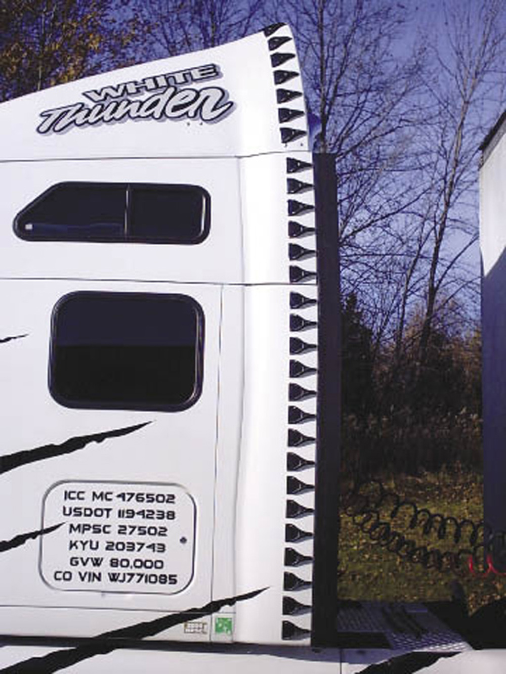 Derived from NASA research, small vortex generators known as Airtabs on a truck’s cab control airflow and reduce drag