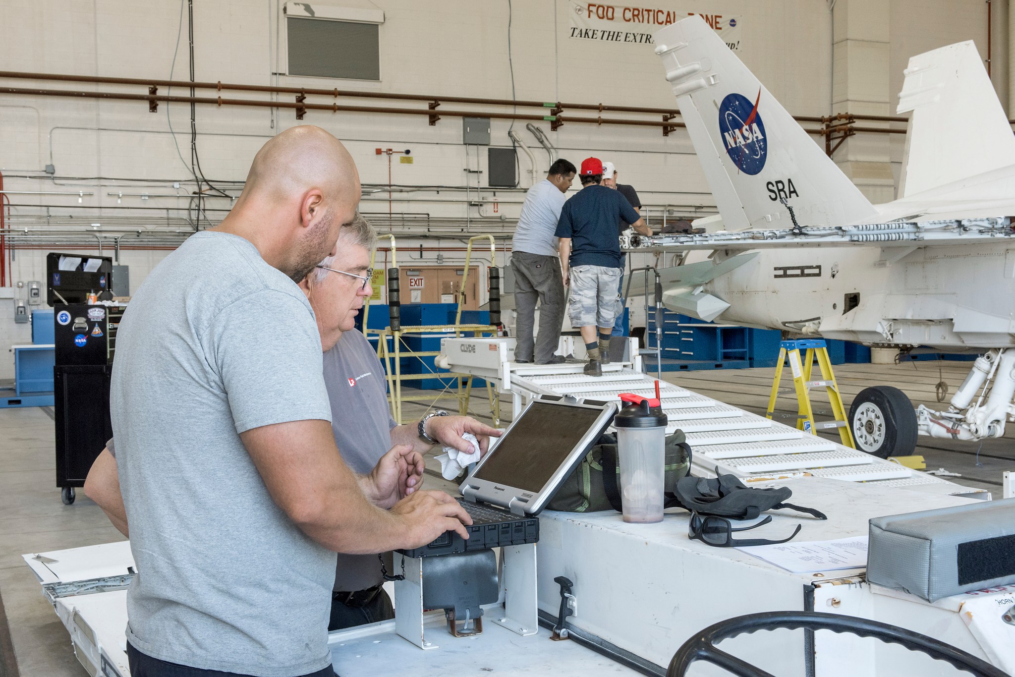 Outer wing section of an F/A-18 research plane