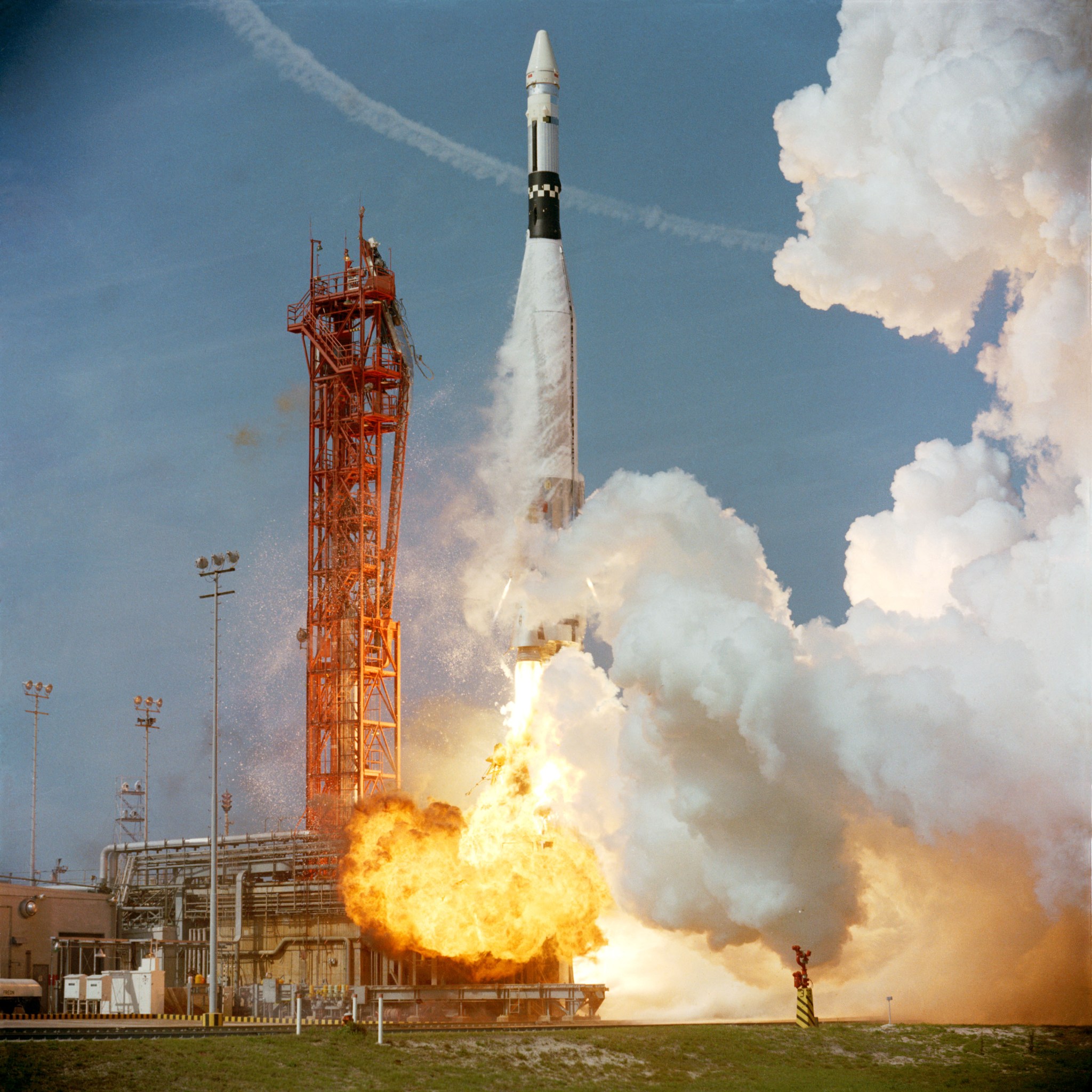 Launch of the Gemini 8 Agena Target Vehicle on March 16, 1966.