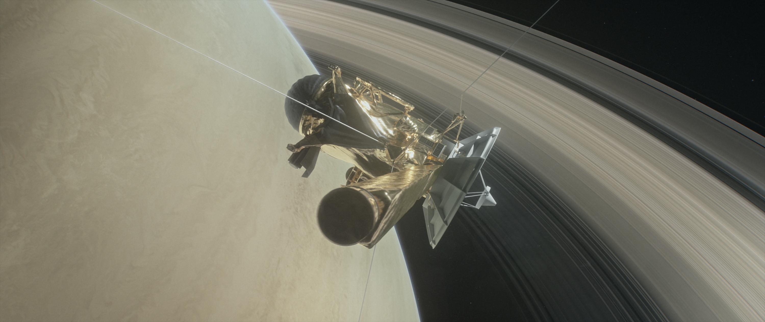 NASA Cassini Spacecraft Makes Its Final Approach to Saturn