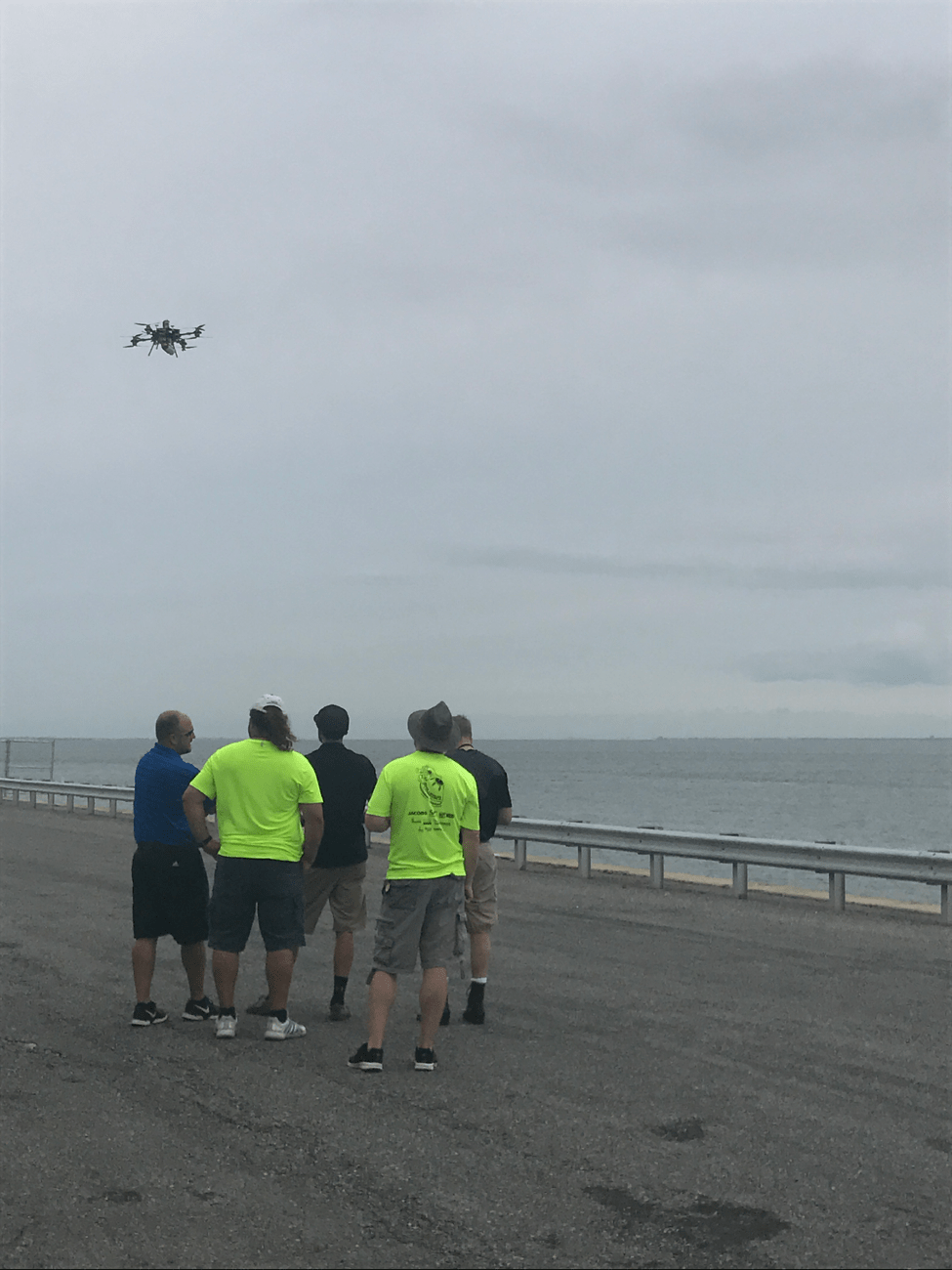 Researchers from Langley’s Autonomy Incubator pilot a UAV
