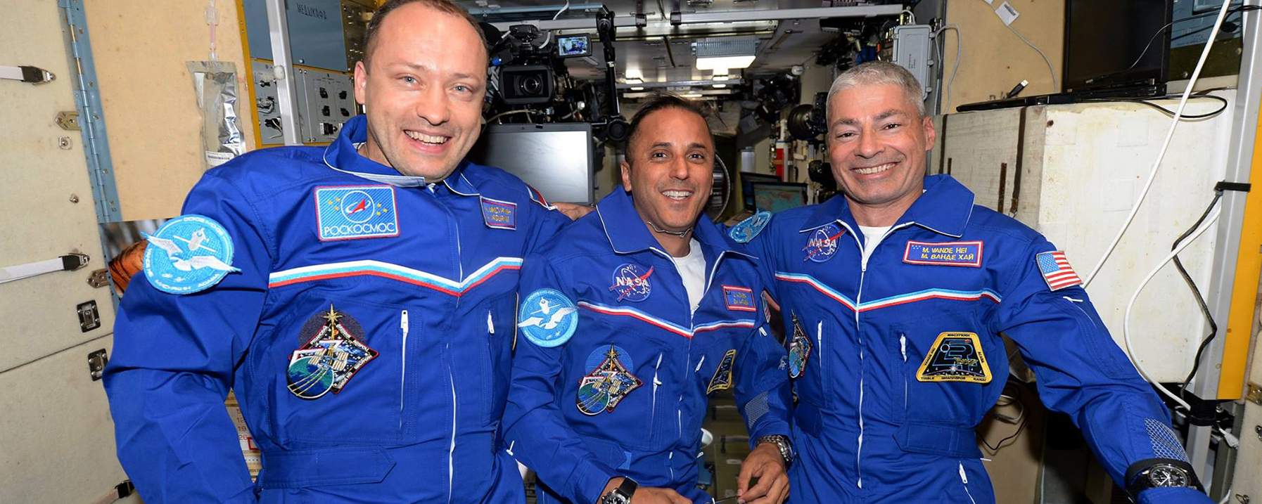 Expedition 53 Crew Members on the International Space Station