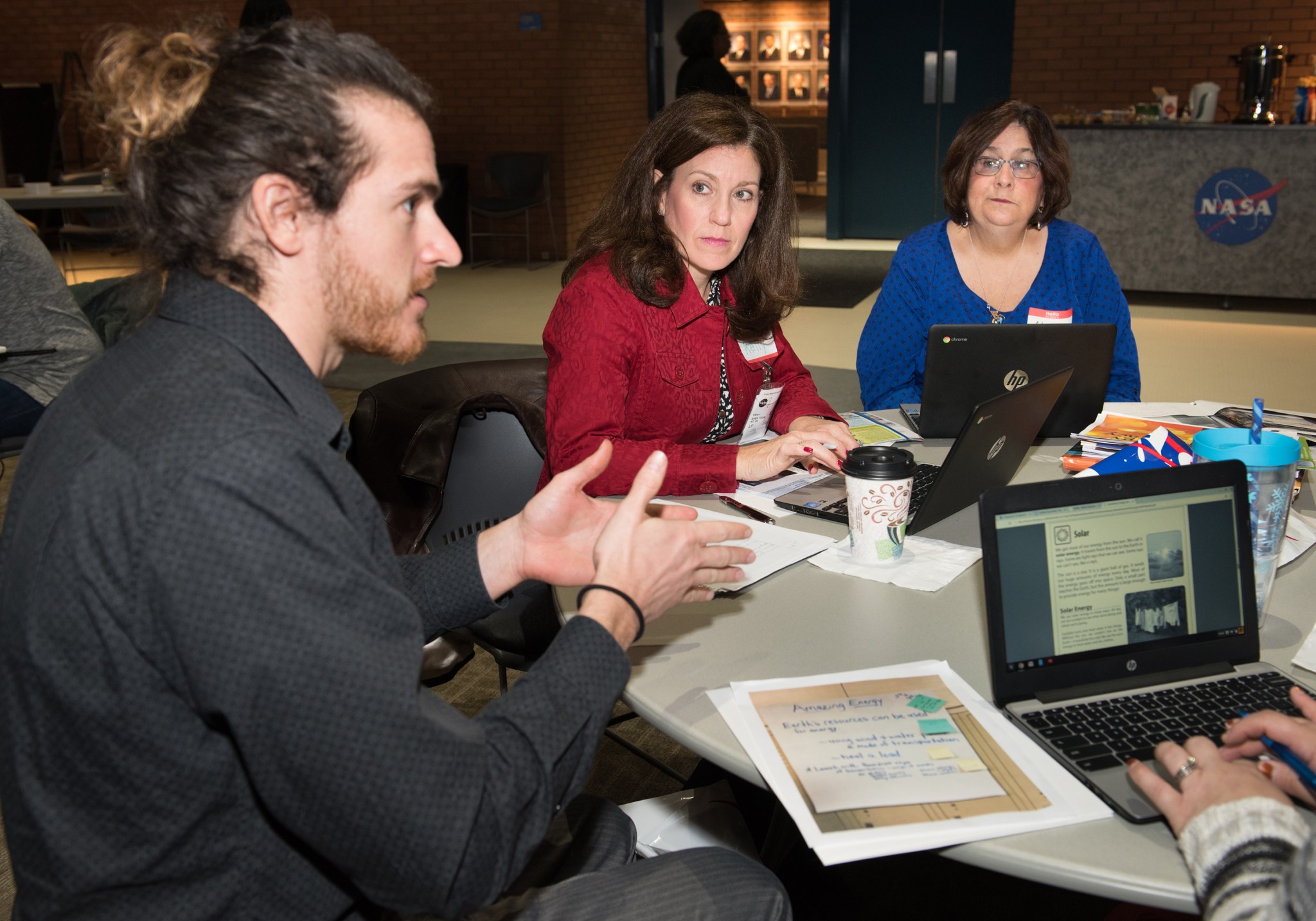 Educators meet at NASA Glenn during a professional development workshop.