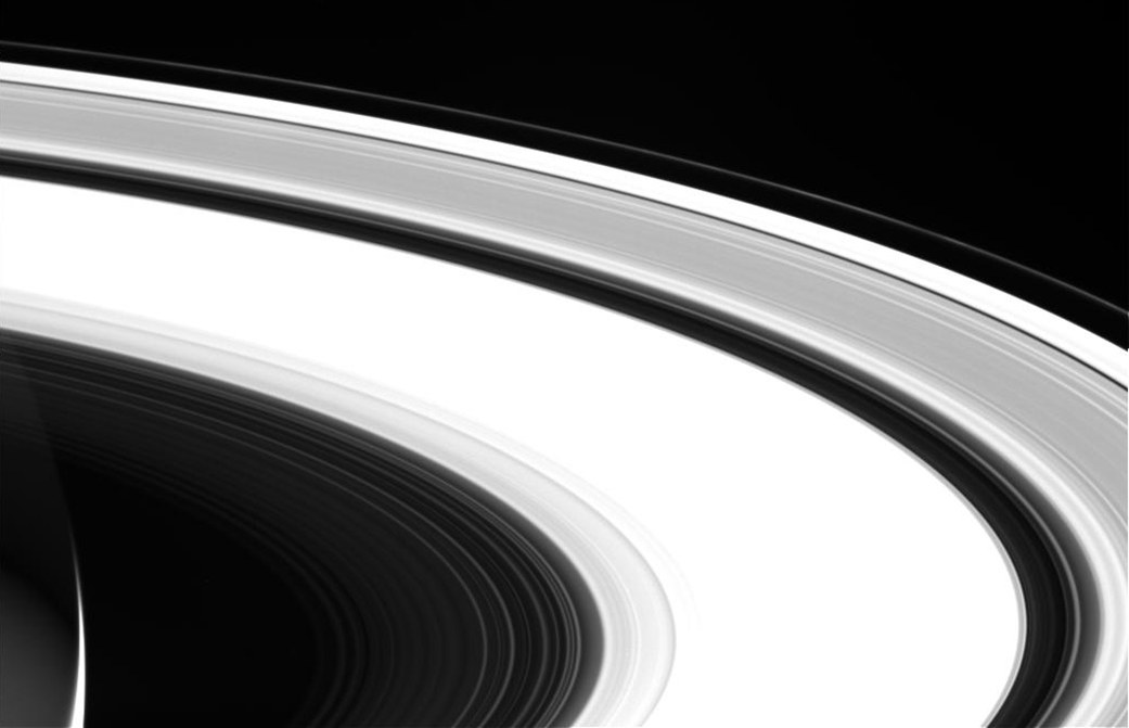 Unprocessed image of the Saturn system