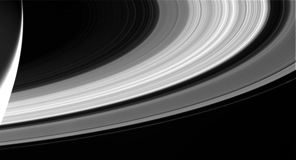 Unprocessed image of the Saturn system