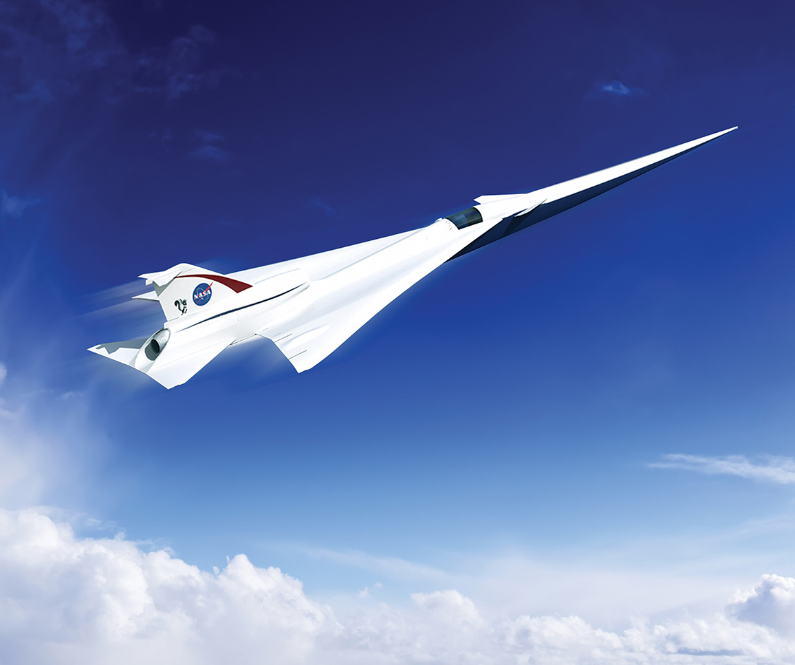 Artist concept of supersonic aircraft
