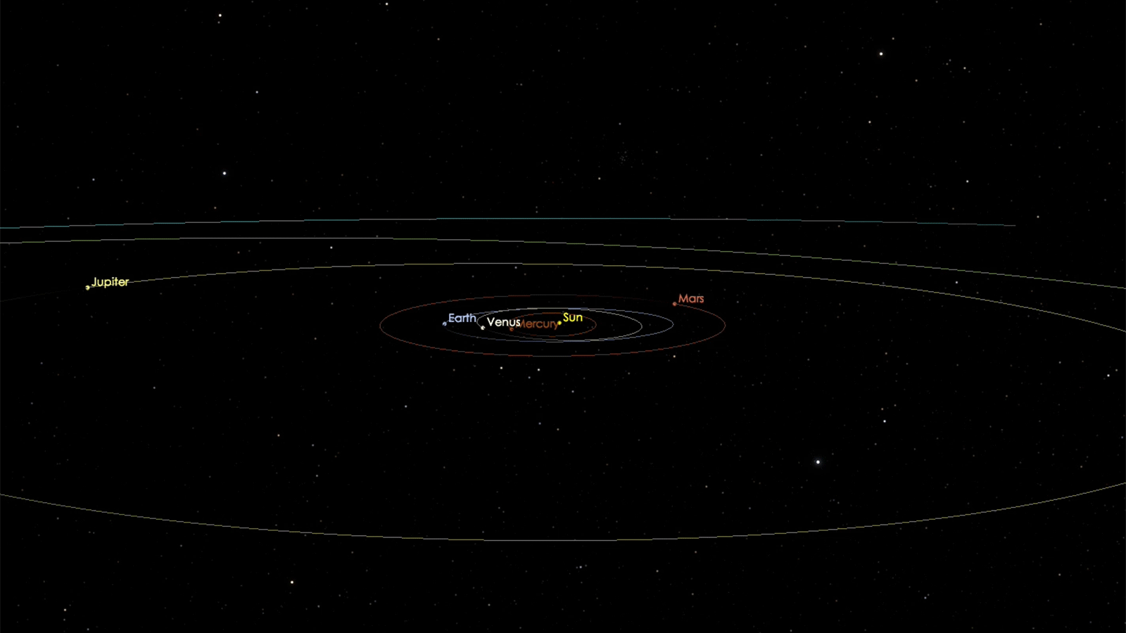 Asteroid path animation