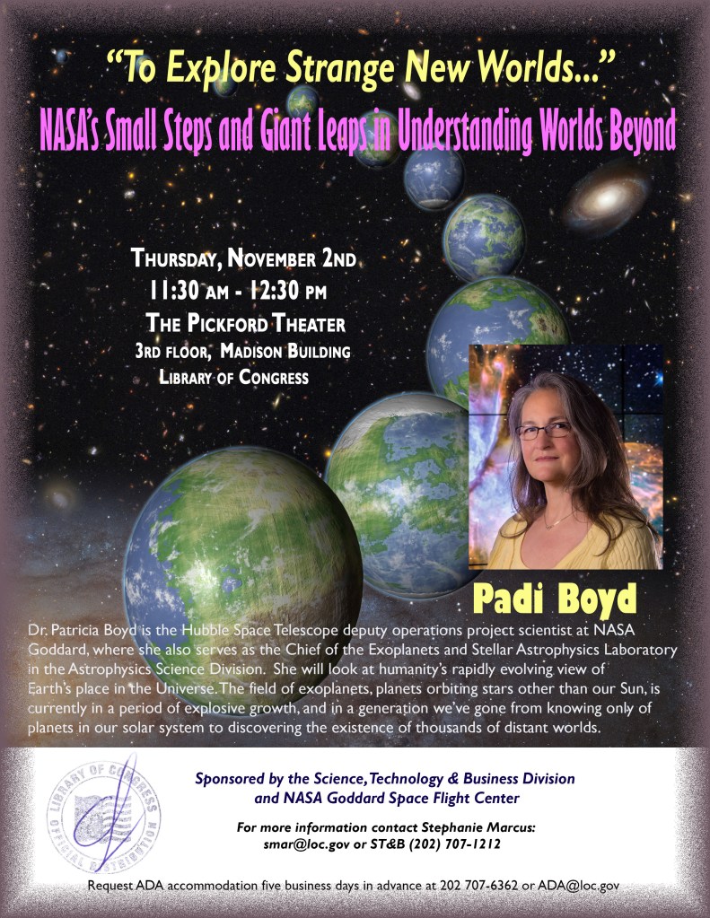 NASA Scientist to Discuss ‘To Explore Strange New Worlds’ at Library of Congress Lecture