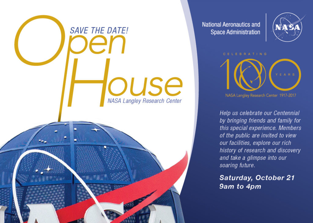 Media Access, Parking, Opening Ceremony Info for NASA Langley’s Open House
