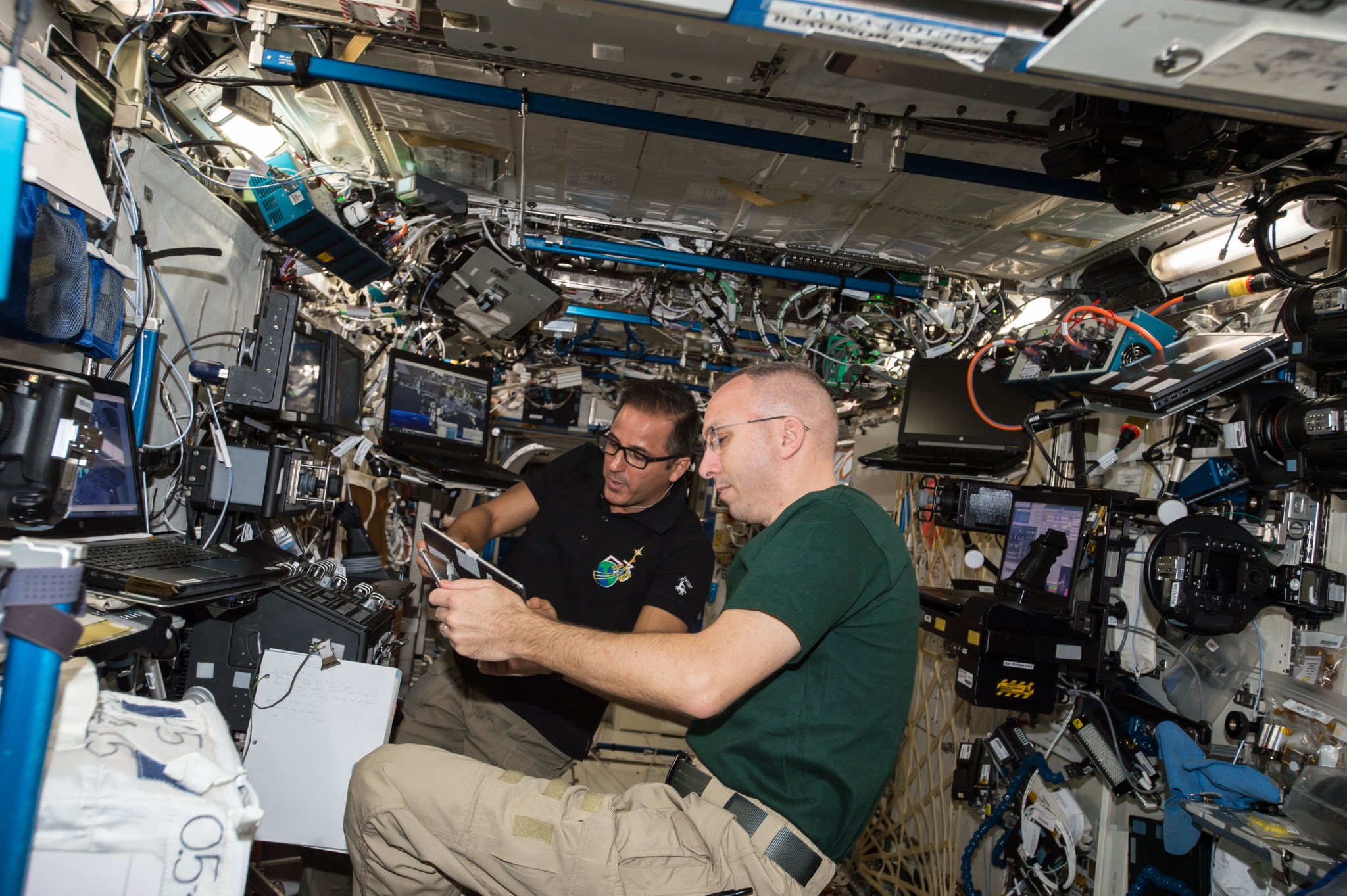 NASA astronauts Joe Acaba and Randy Bresnik 