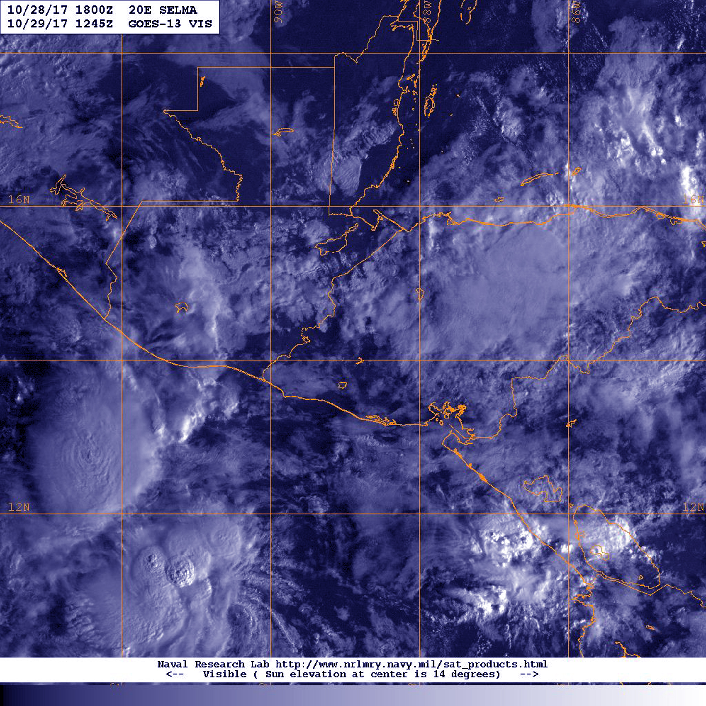 GOES-East image of Selma