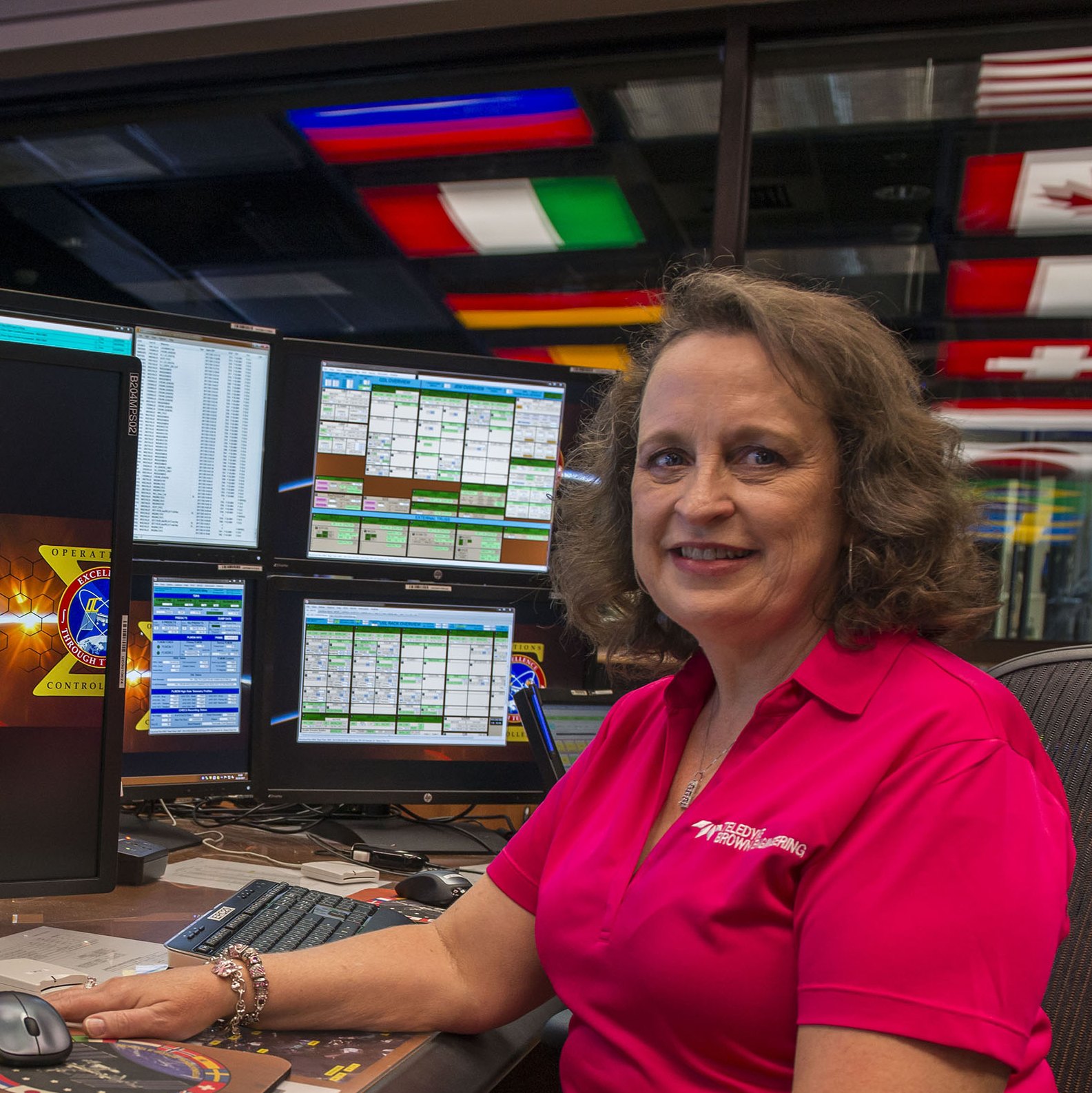 Connie Whitley, a payload operations data file support specialist for the International Space Station at Marshall