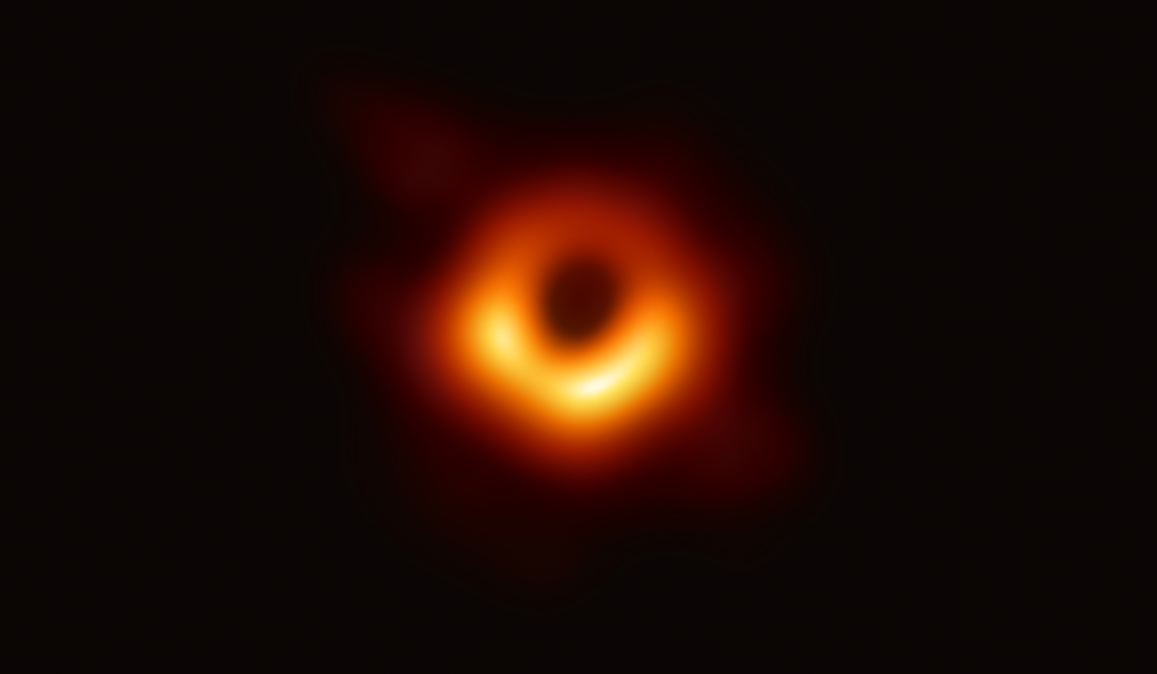first picture of a black hole, at center of M87 galaxy