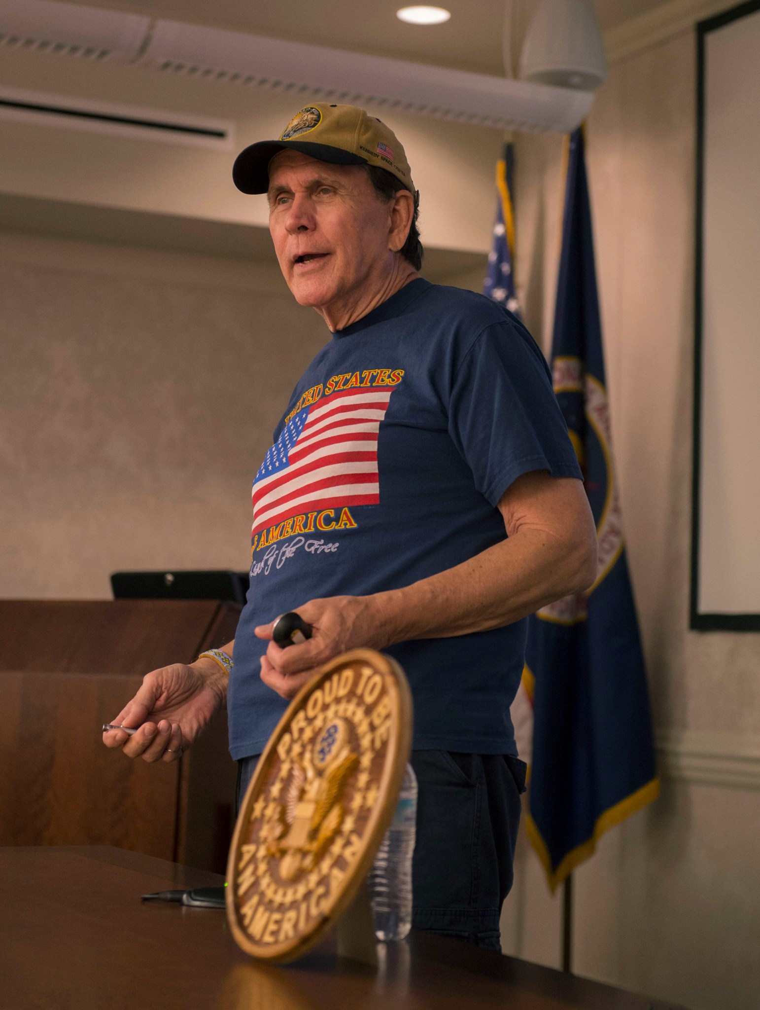 Jerry Elliott, a former NASA physicist and one of the first Native Americans hired at NASA's Johnson Space Center.