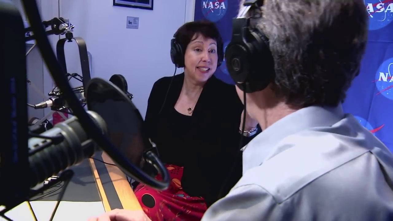 Project Scientist Nicky Fox of the Johns Hopkins University Applied Physics Lab is interviewed at NASA Headquarters