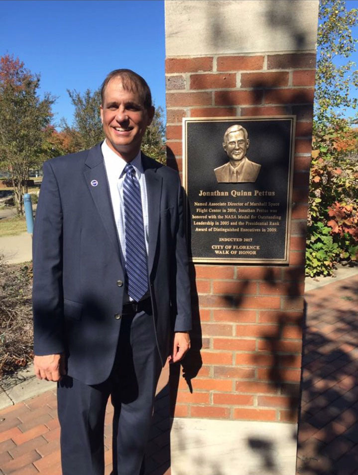 On Oct. 30, the Marshall Center's Associate Director Jonathan Pettus was inducted into Lauderdale County's Walk of Honor.