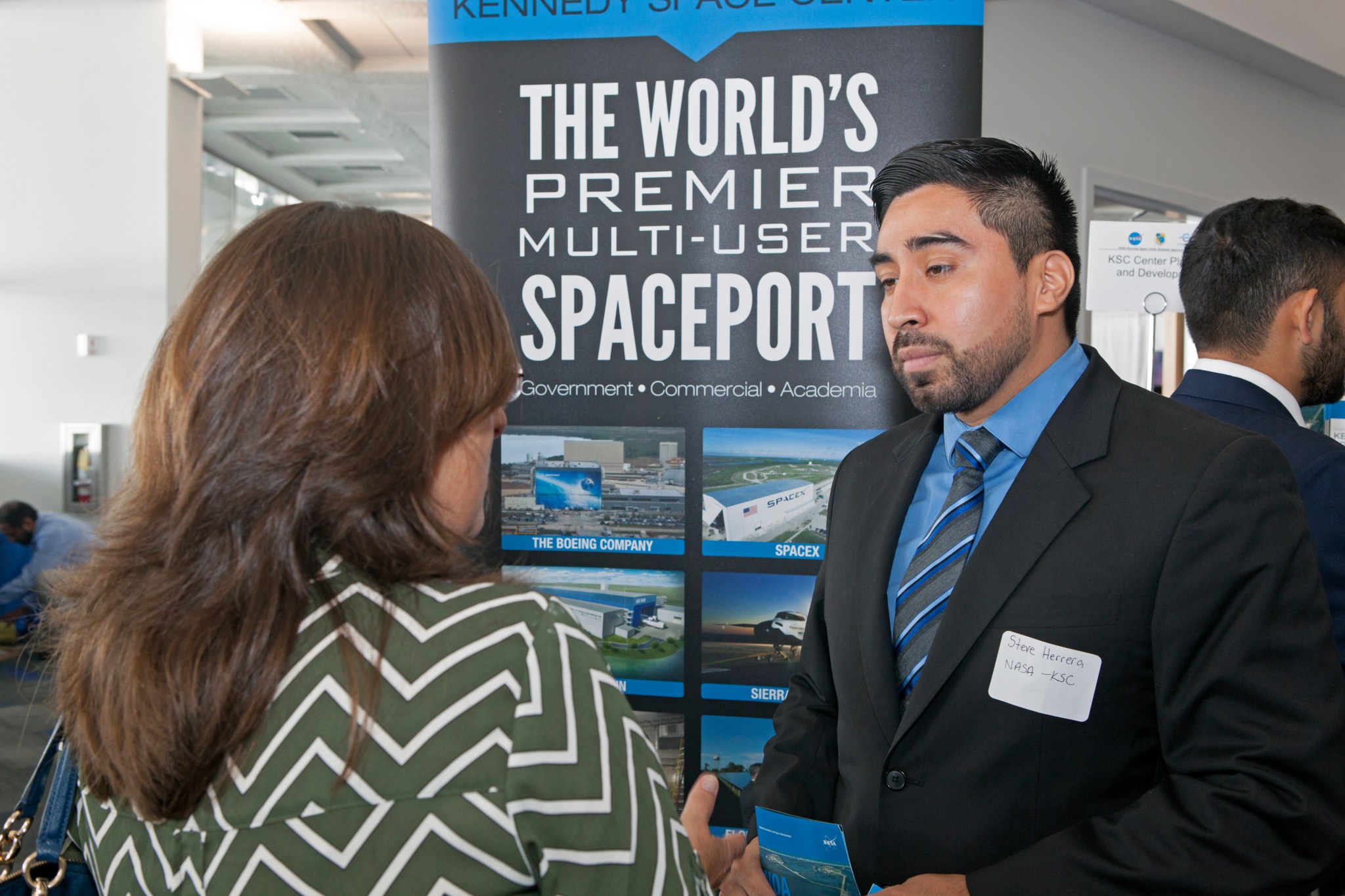 More than 30 booths were set up at Michoud, where event goers could talk  with subject-matter experts about NASA programs.