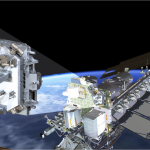 Illustration of TSIS-1 on ISS