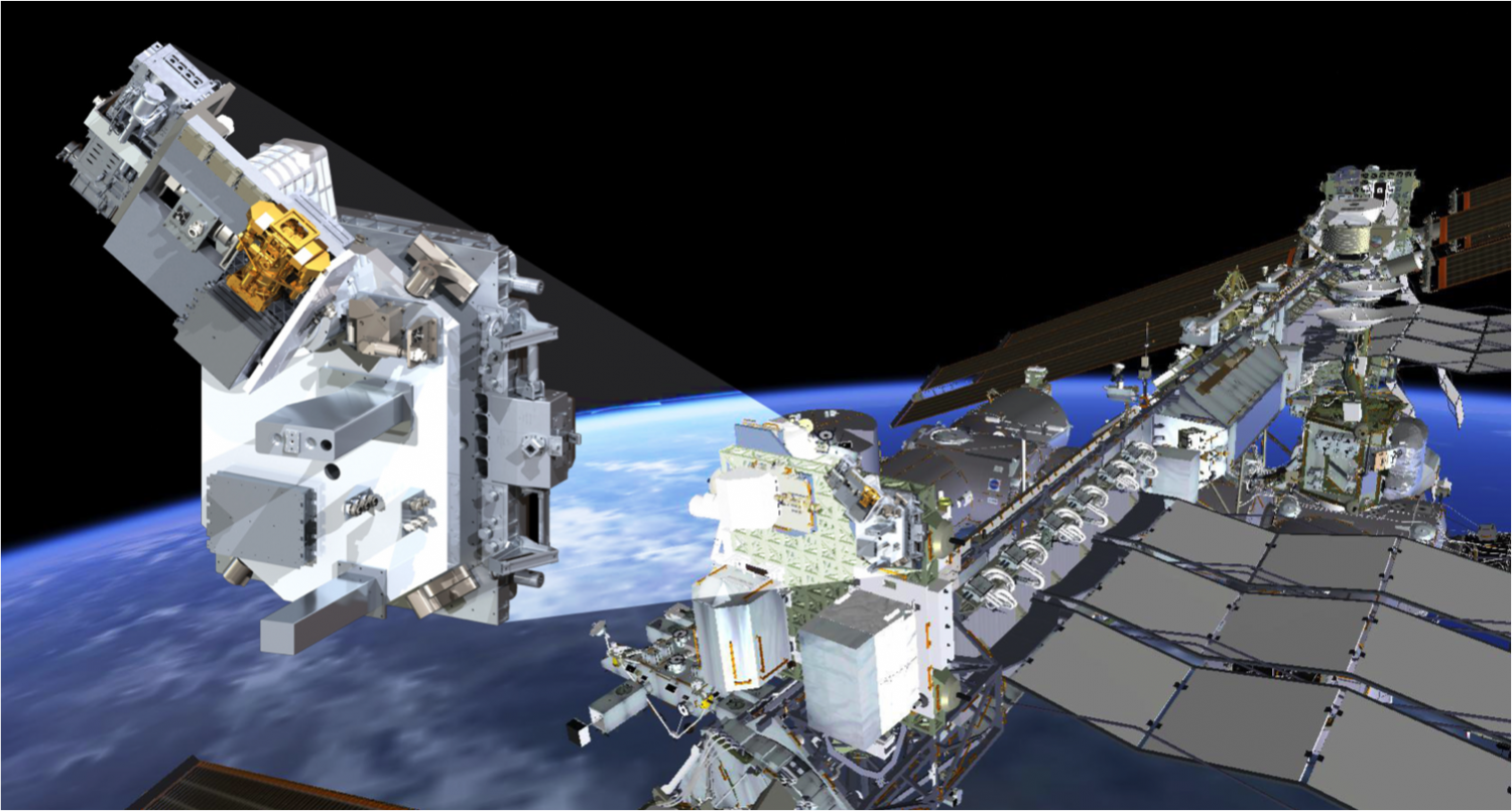 Illustration of TSIS-1 on ISS