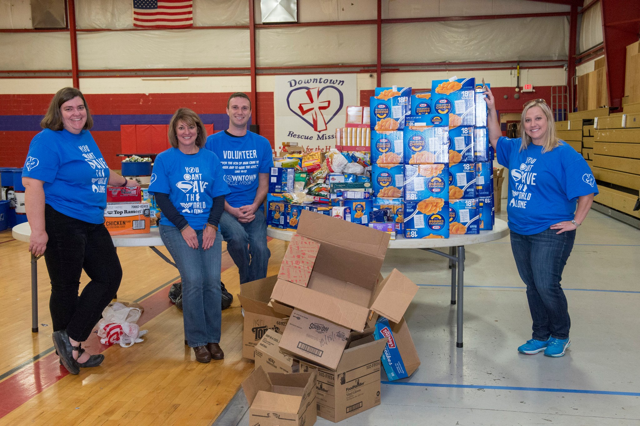 A group of Marshall team members recently volunteered at Huntsville's Downtown Rescue Mission as part of the CFC.