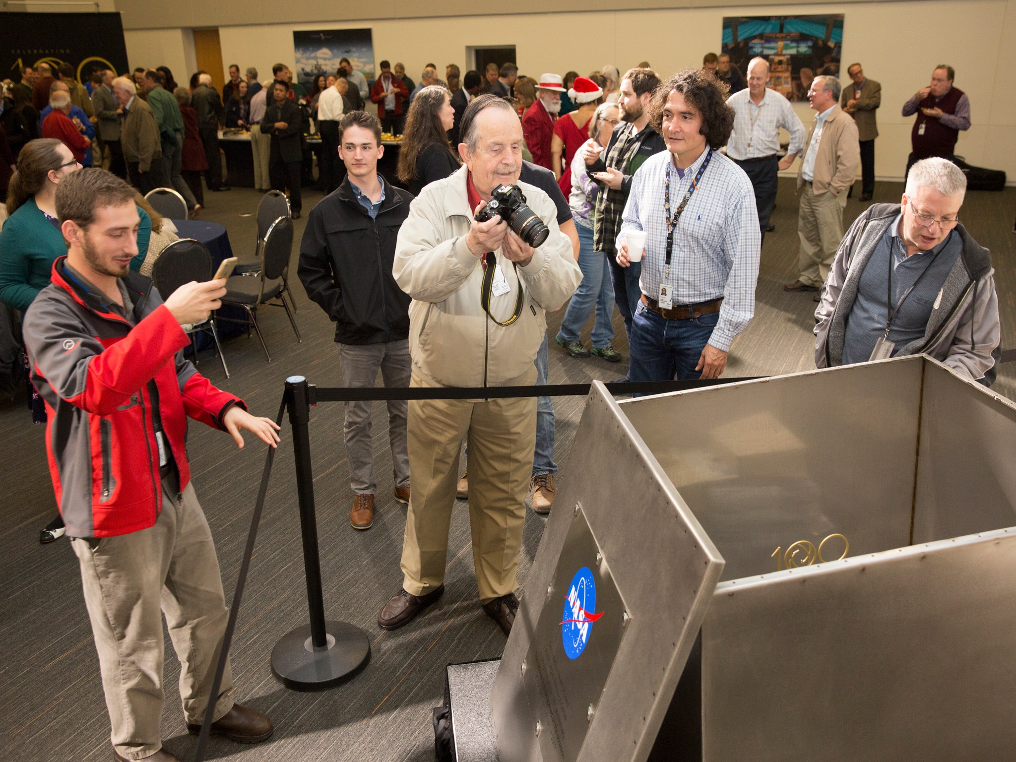 The time capsule will be opened every 25 years so future employees can marvel at the past and add to the future.