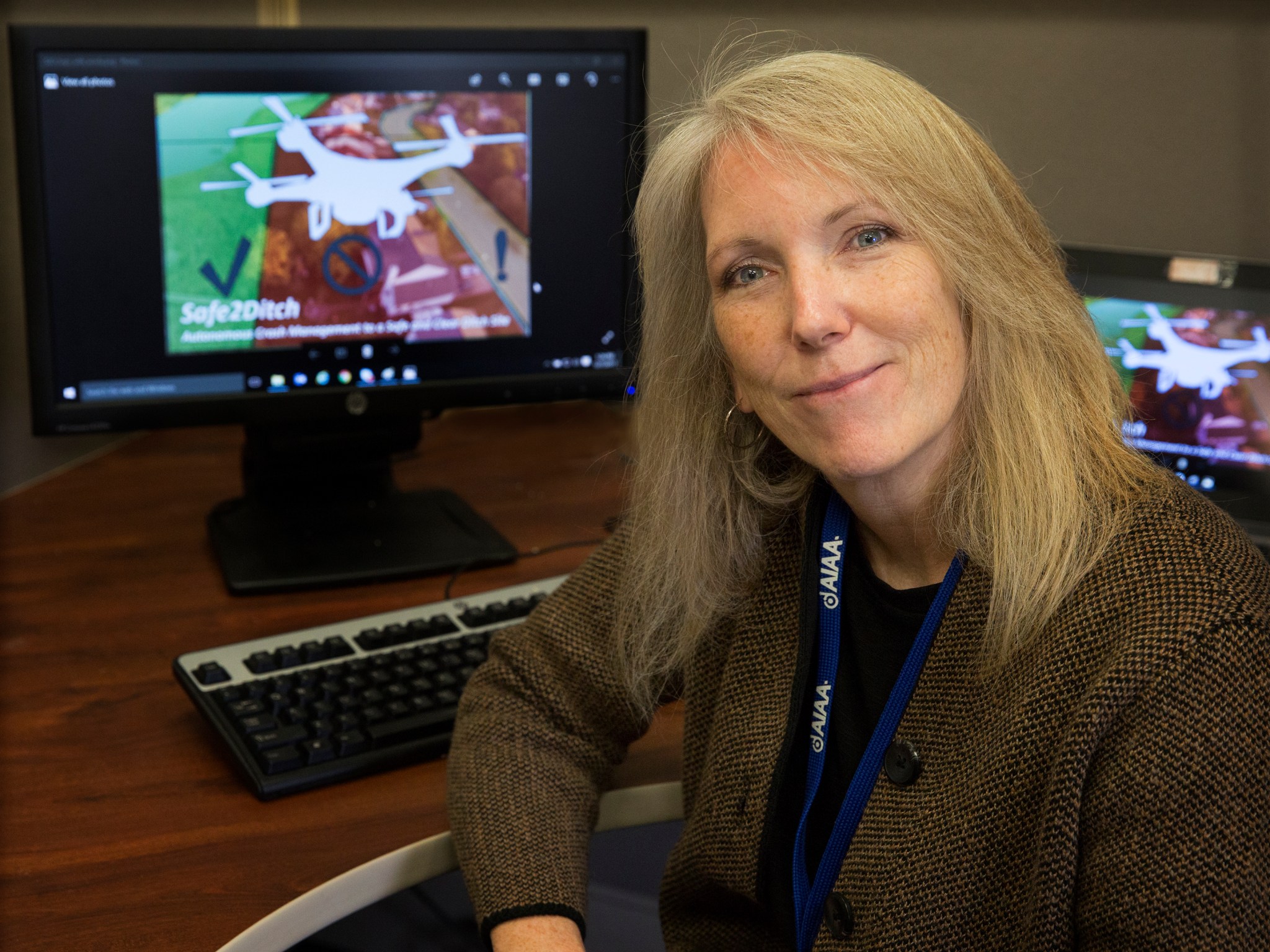 Patricia Glaab is one member of the Safe2Ditch team at NASA's Langley Research Center to win an R&D 100 award.