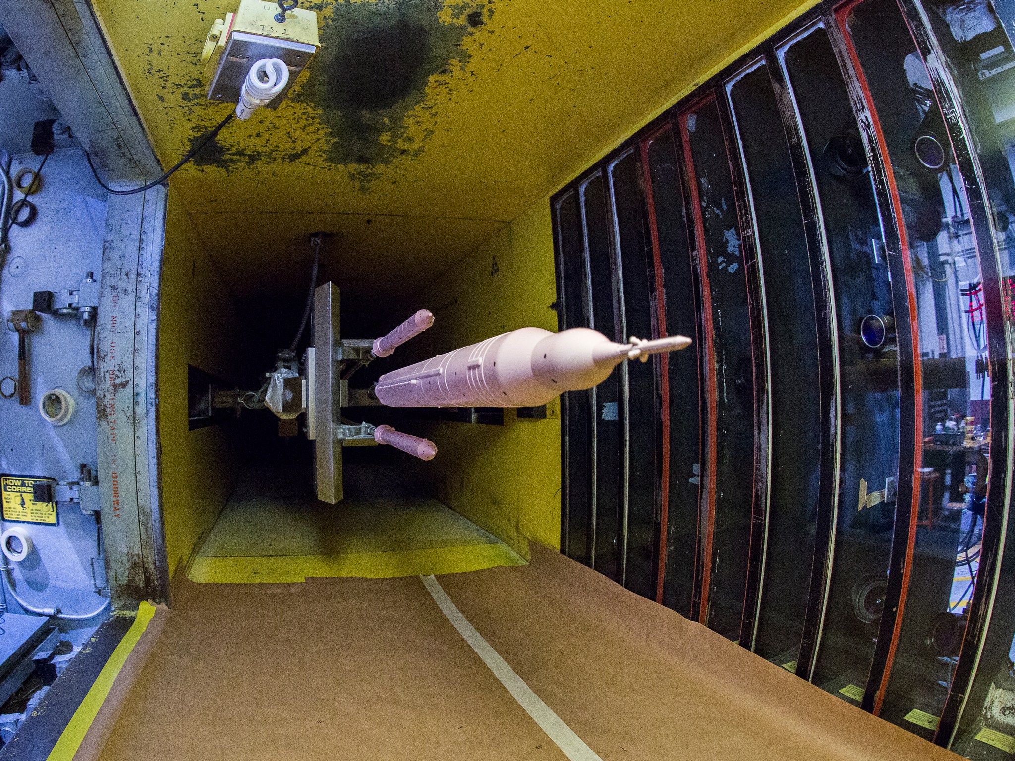 Space Launch System Booster Separation Tested In Wind Tunnel