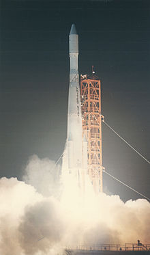 Launch of a Pioneer space probe