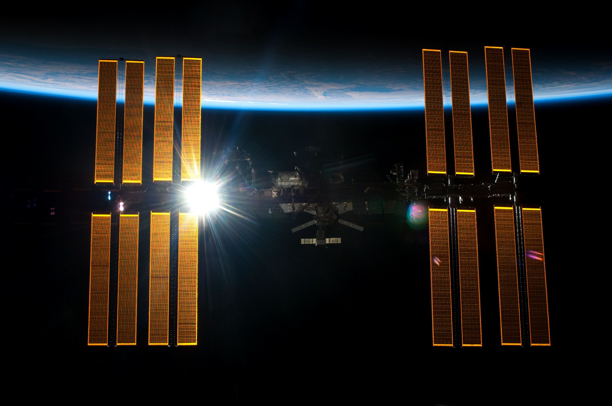 International Space Station Solar Panels