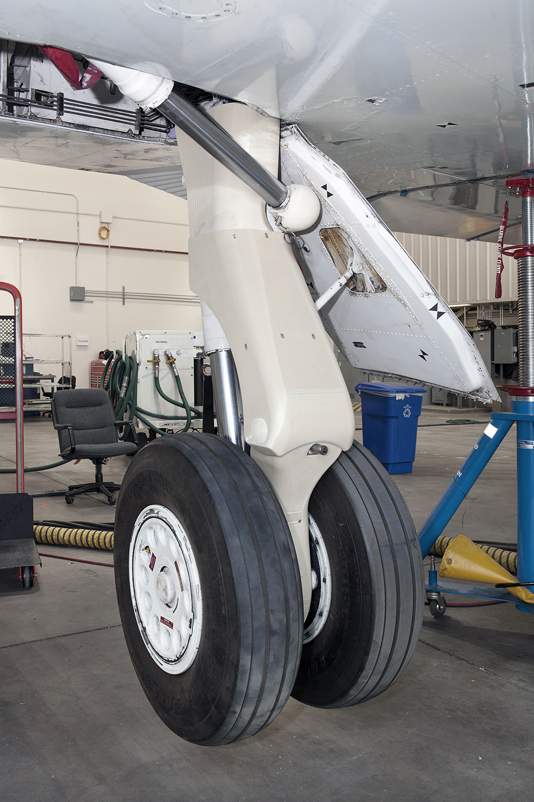 Landing gear failing made with a 3D printed model.