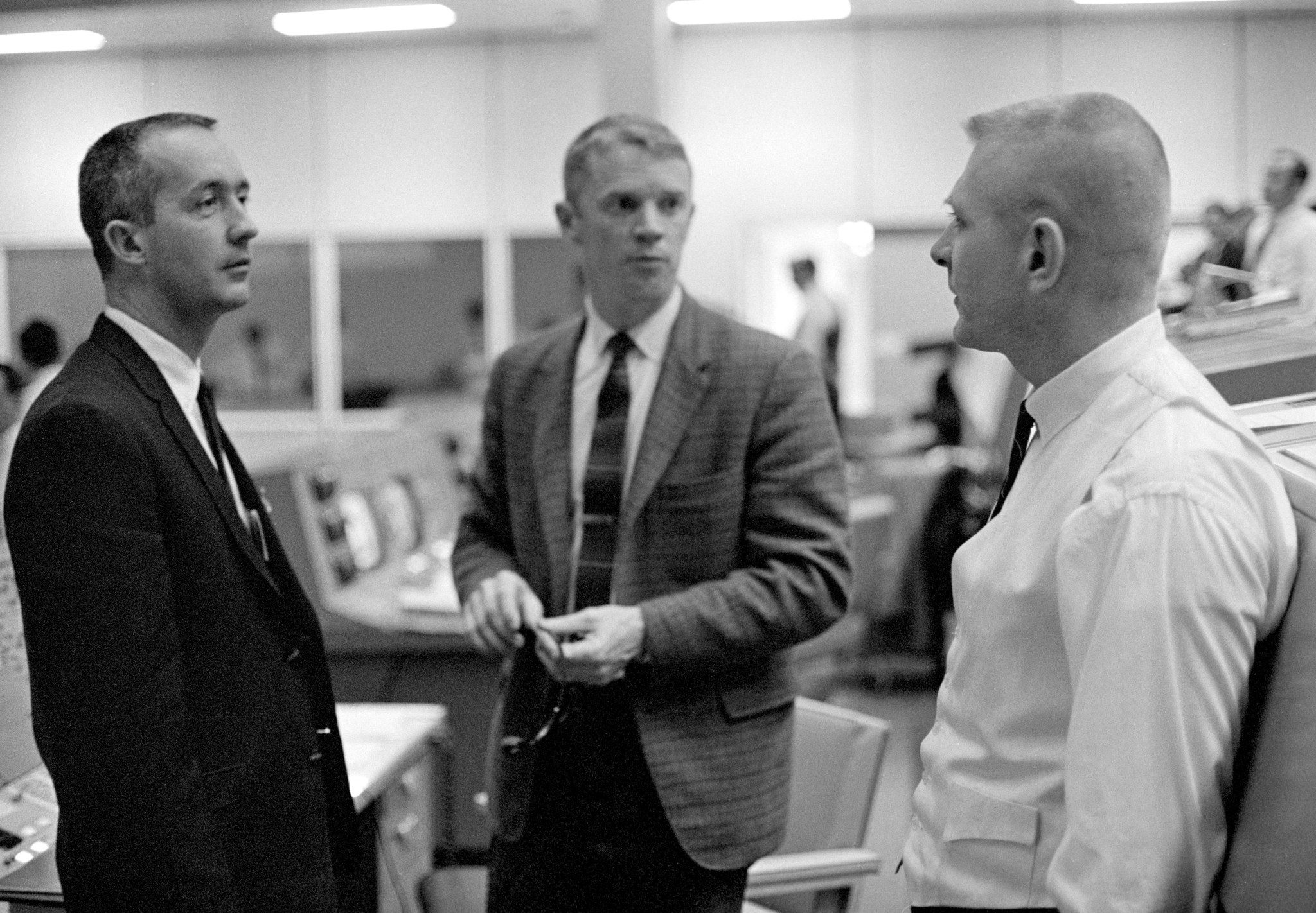 Gene Kranz, James McDivitt and Russell Schweickart