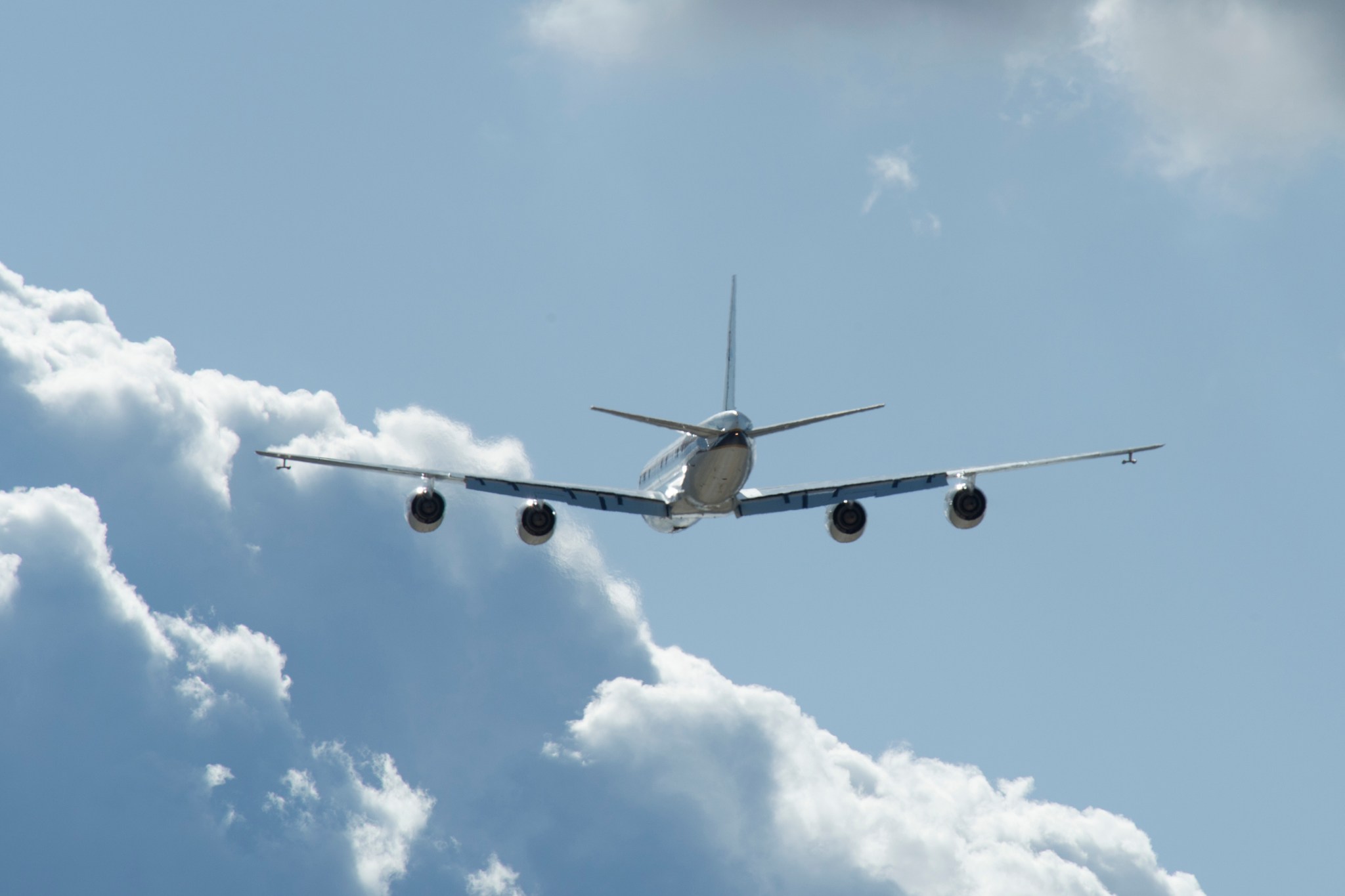 NASA’s DC-8 “Flying Laboratory” in flight.