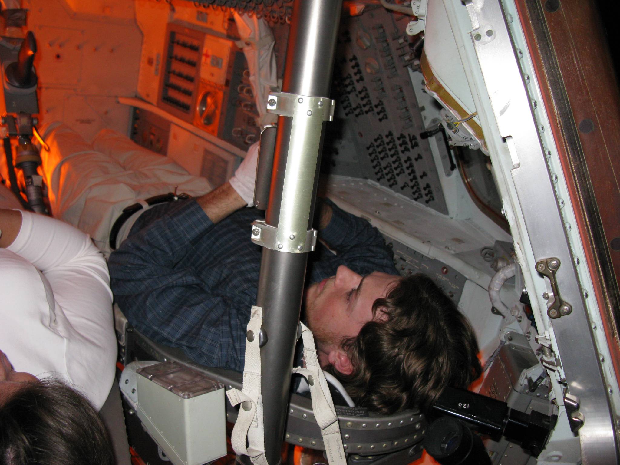 Powell in the Apollo capsule