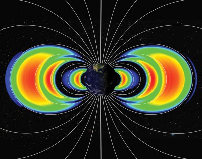 depiction of Earth's Van Allen Belts