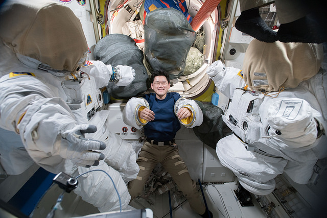 Astronaut Norishige Kanai of the Japan Aerospace Exploration Agency