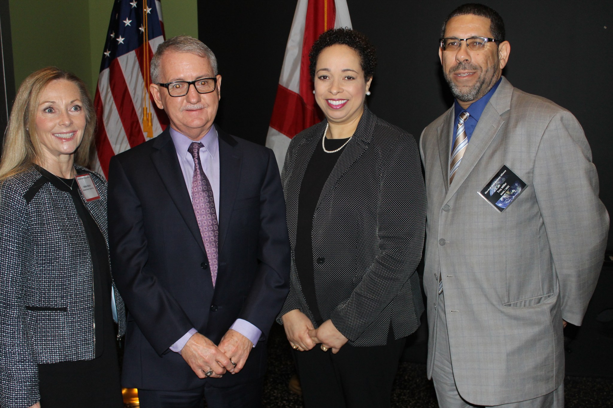 From left, Debbie Batson, David Brock, Roslin Hicks, and Troy Miller.