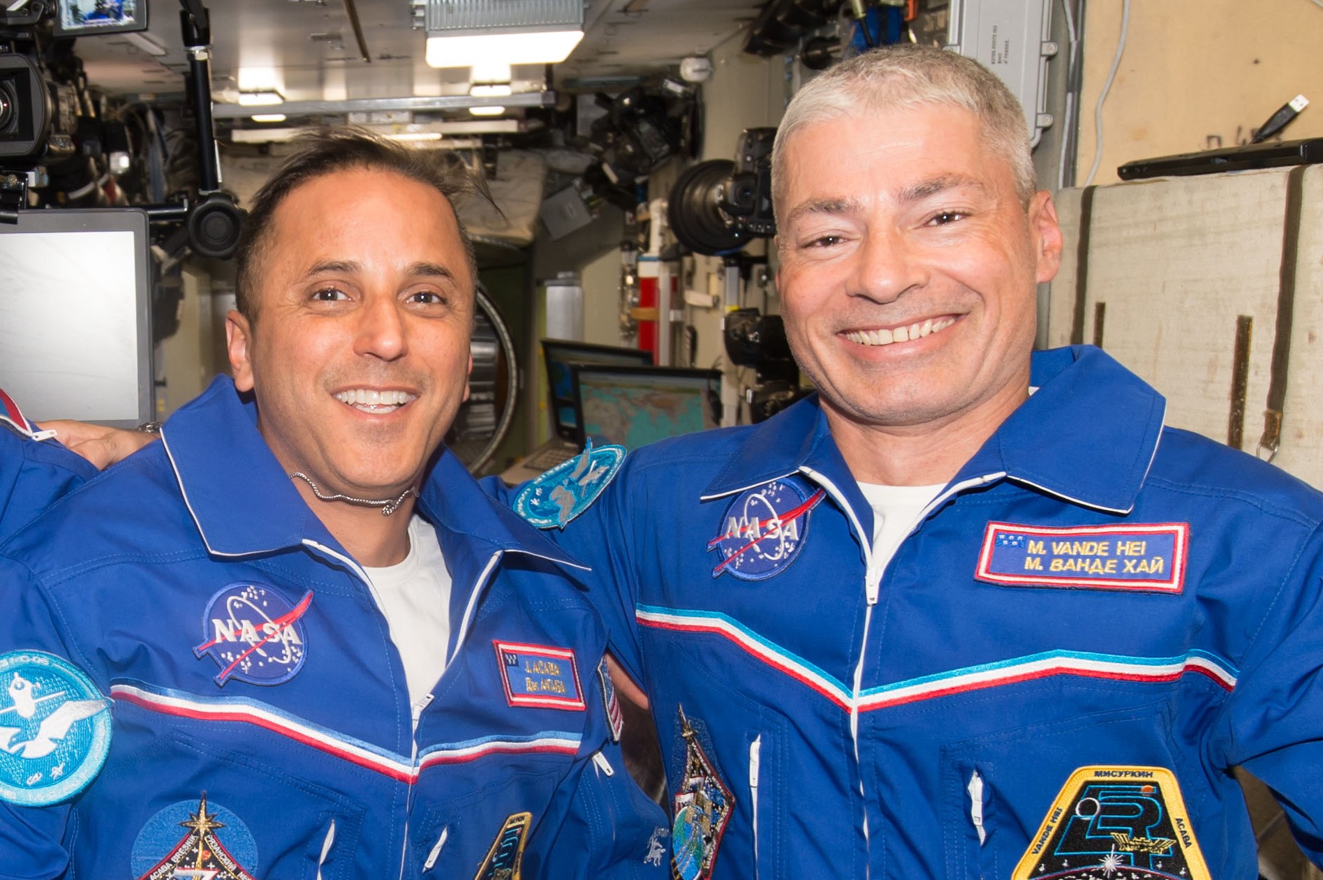 Astronauts Joe Acaba and Mark Vande Hei