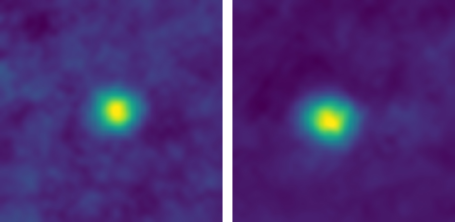 These December 2017 false-color images of KBOs 2012 HZ84 and 2012 HE85 are, for now, the farthest from Earth ever captured
