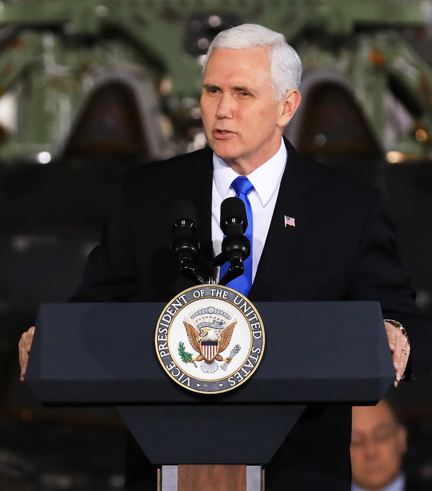 Vice President Mike Pence addresses meeting of National Space Council