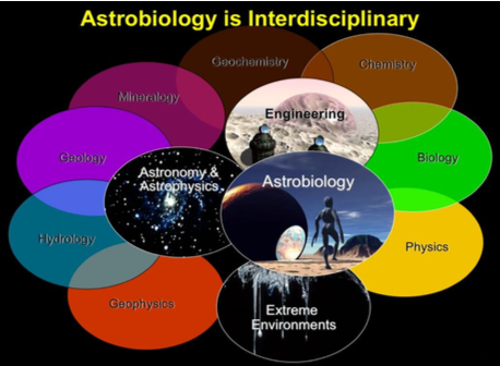 Astrobiology interdisciplinary chart