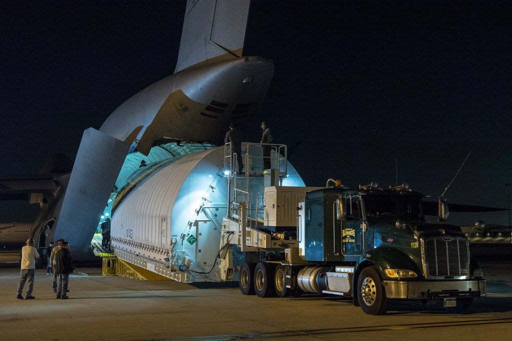 Combined Optics, Science Instruments of NASA’s James Webb Space Telescope Arrive in California
