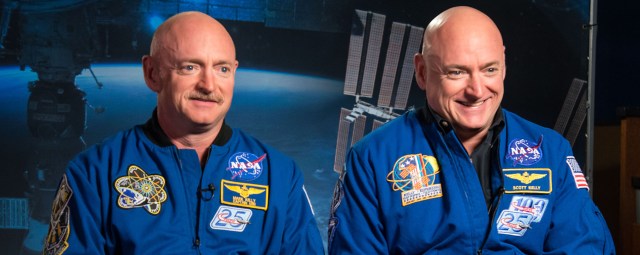 Astronauts Mark and Scott Kelly