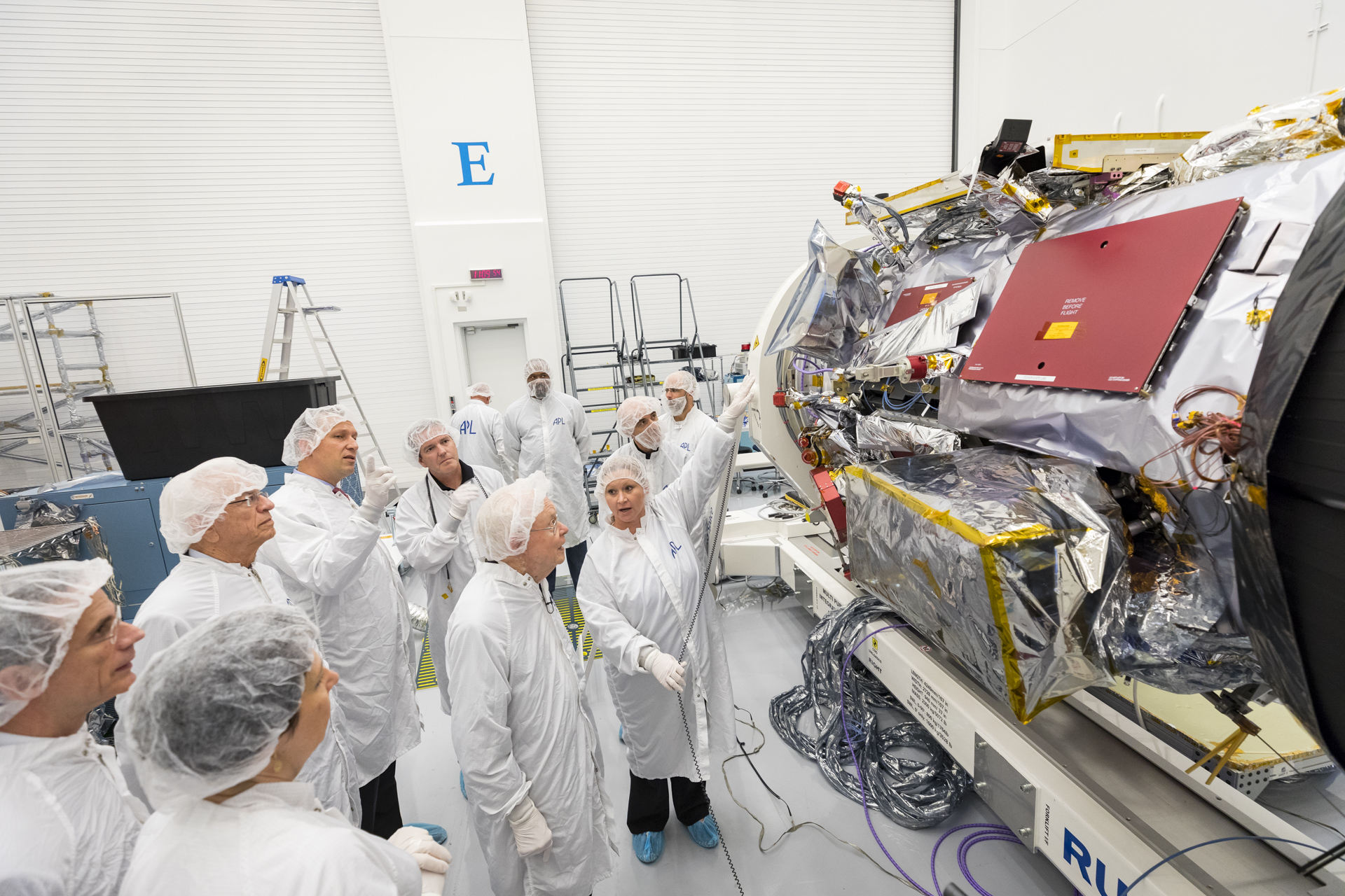 Parker Solar Probe in APL clean room