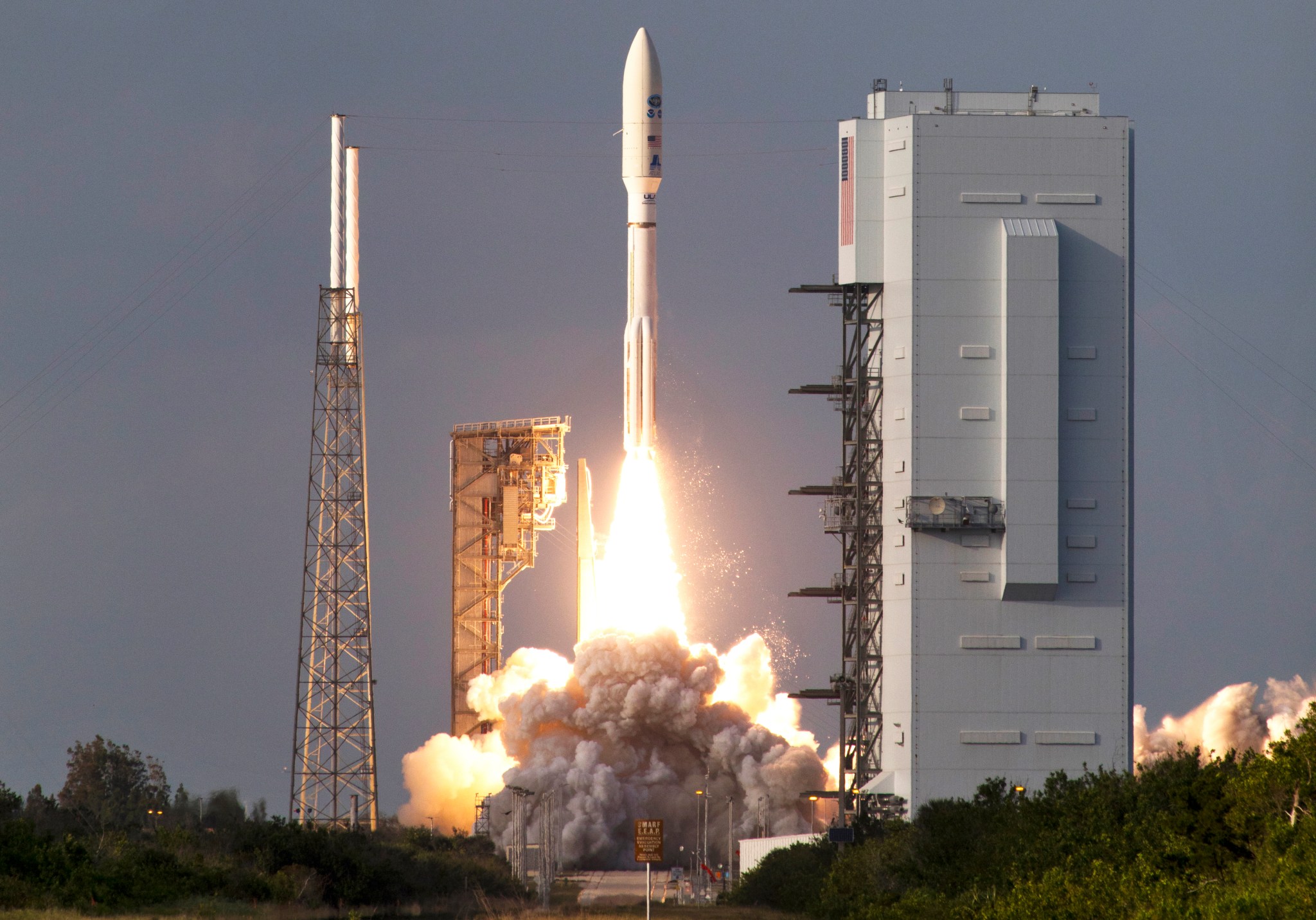 Atlas V Lift-off for GOES-S Mission