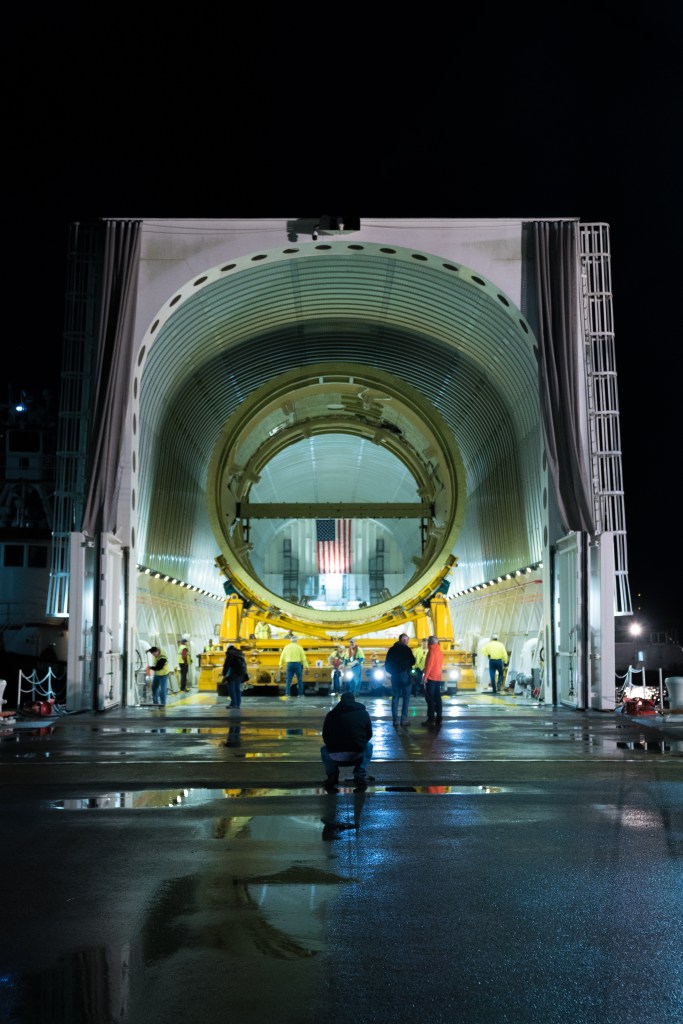 NASA Invites Media To View Barge Used to Deliver SLS Rocket Hardware