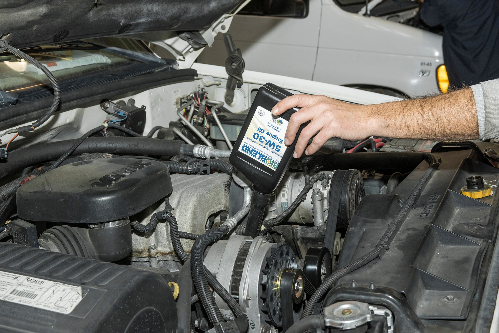 A new bio-based synthetic engine oil is added to an AFRC vehicle.