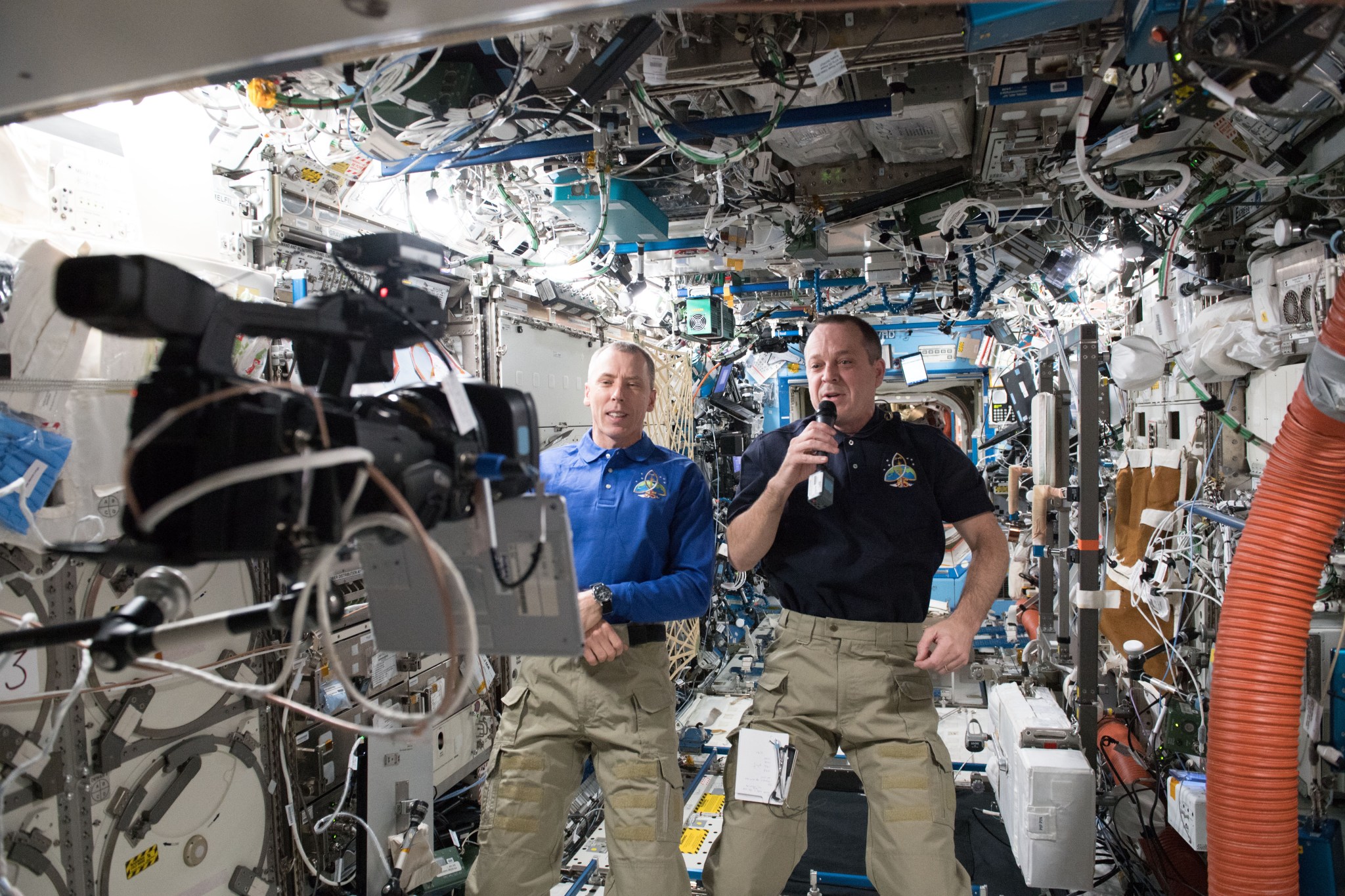 Expedition 55 astronauts Drew Feustel and Ricky Arnold will talk with students from Frostburg State University 